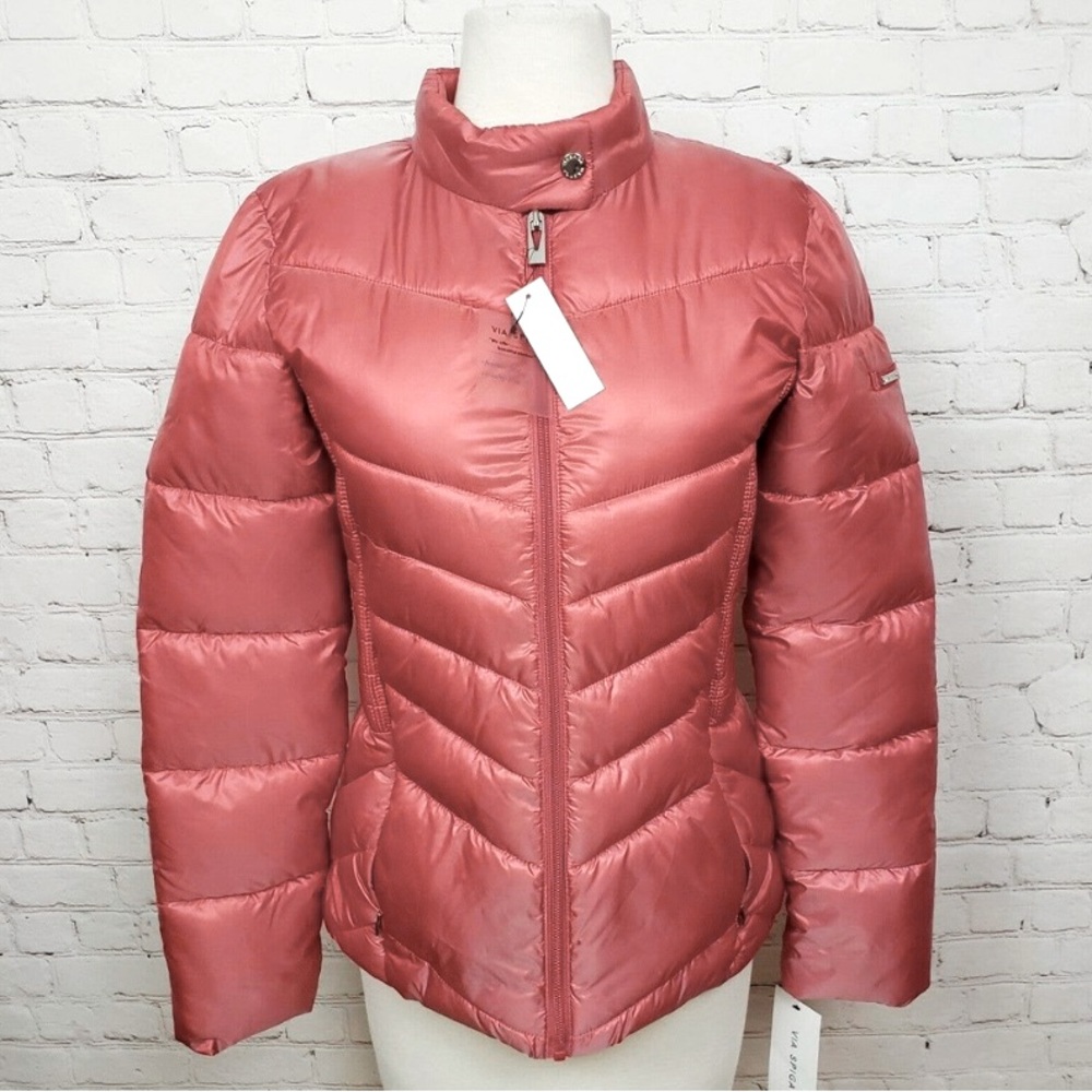 Via Spiga Water Repellent Packable Puffer